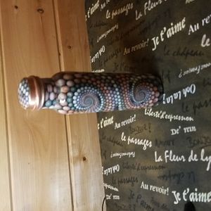 Mushland New Copper Water Bottle in Marble Pattern